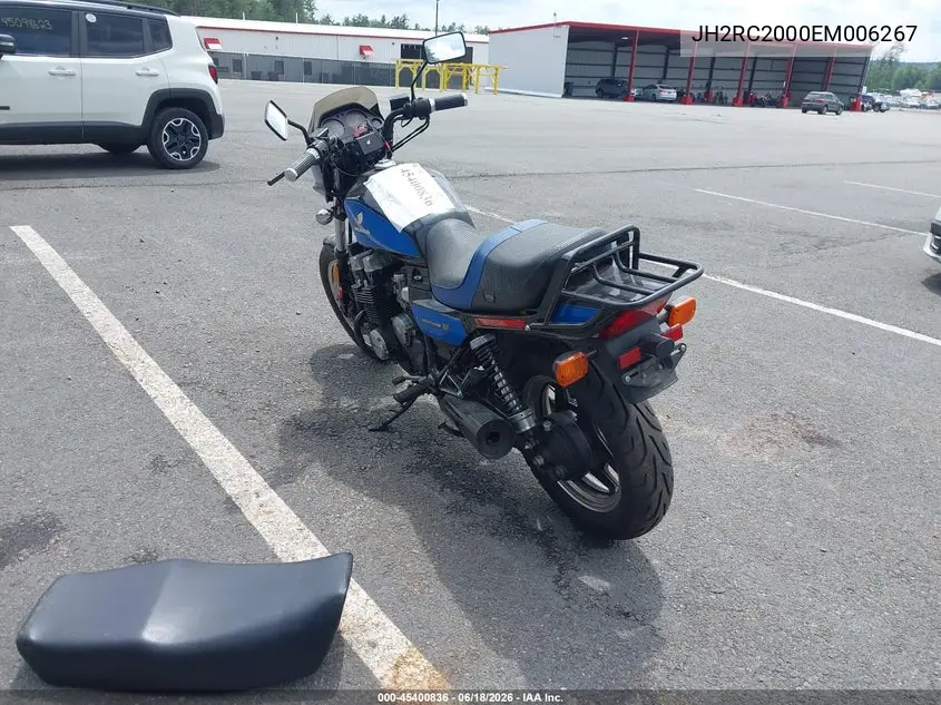 1984 Honda Cb700 Sc VIN: JH2RC2000EM006267 Lot: 45400836