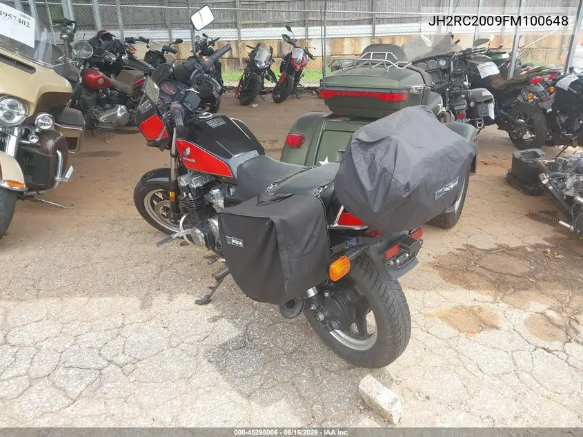 1985 Honda Cb700 Sc VIN: JH2RC2009FM100648 Lot: 45298006