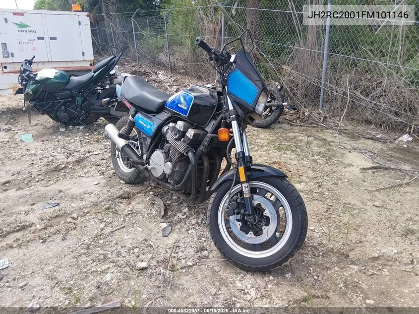 1985 Honda Cb700 Sc VIN: JH2RC2001FM101146 Lot: 45322957