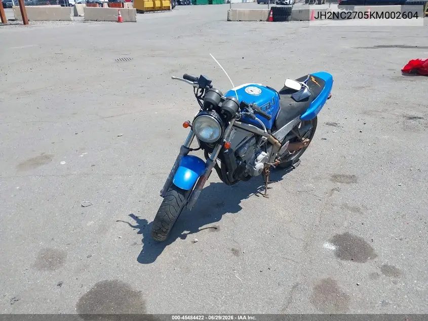 1989 Honda Cb400 F VIN: JH2NC2705KM002604 Lot: 45484422