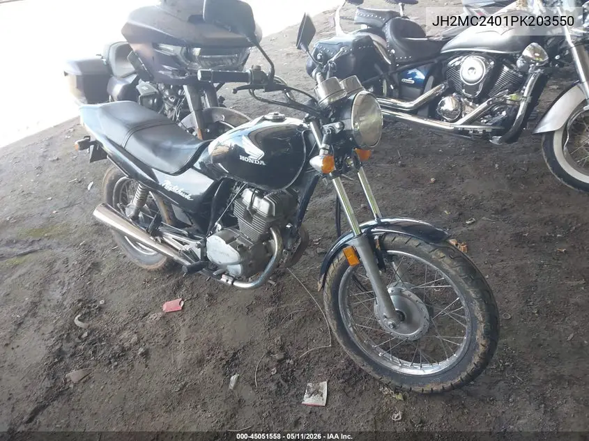 1993 Honda Cb250 VIN: JH2MC2401PK203550 Lot: 45051558