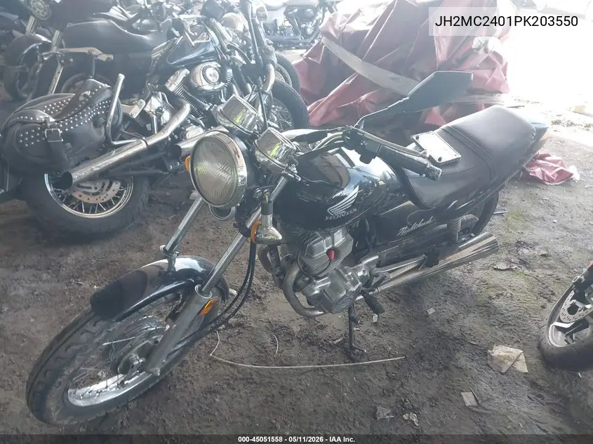 1993 Honda Cb250 VIN: JH2MC2401PK203550 Lot: 45051558