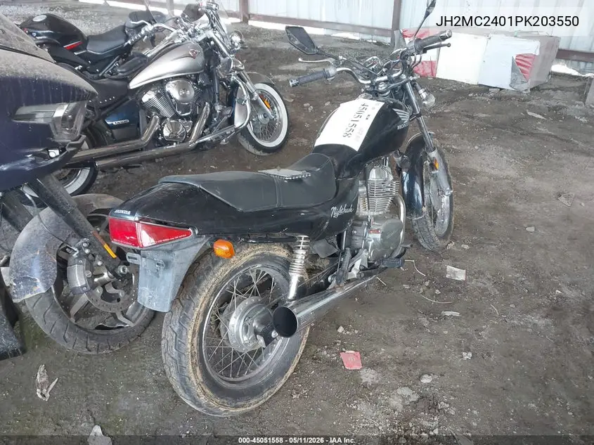 1993 Honda Cb250 VIN: JH2MC2401PK203550 Lot: 45051558
