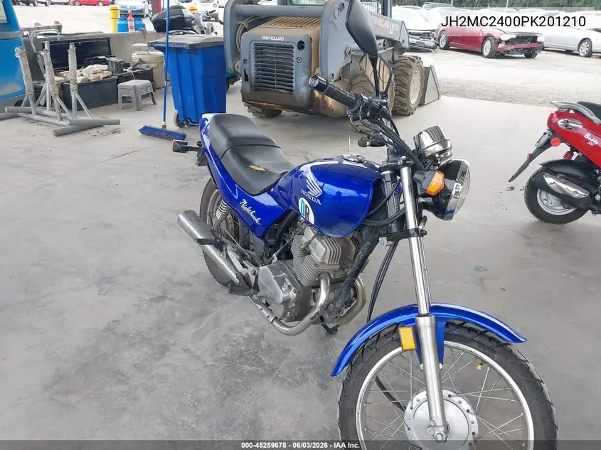 1993 Honda Cb250 VIN: JH2MC2400PK201210 Lot: 45259678