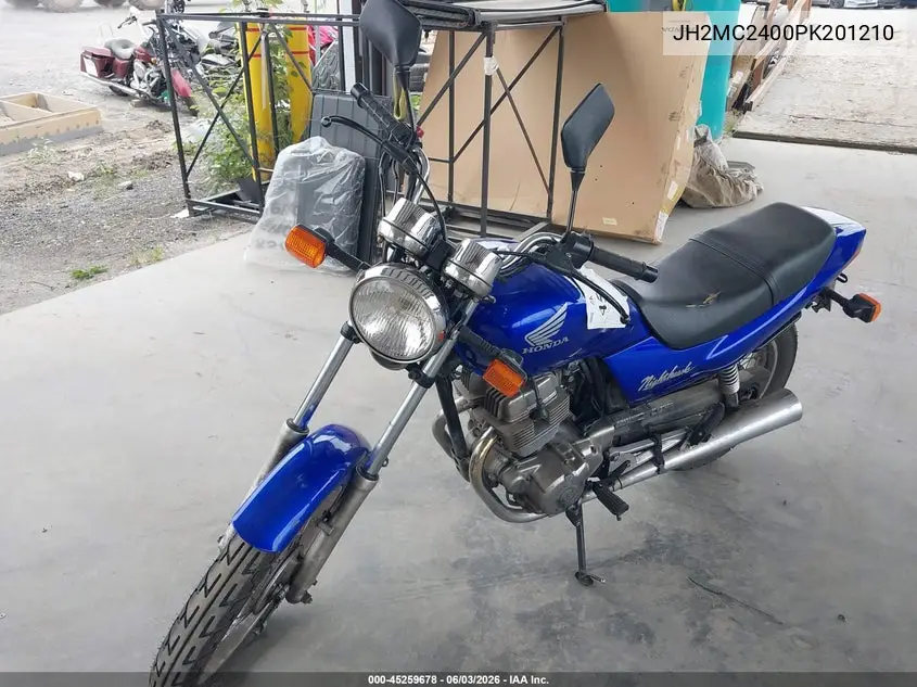 1993 Honda Cb250 VIN: JH2MC2400PK201210 Lot: 45259678