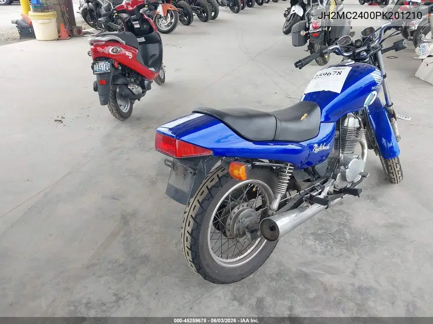 1993 Honda Cb250 VIN: JH2MC2400PK201210 Lot: 45259678