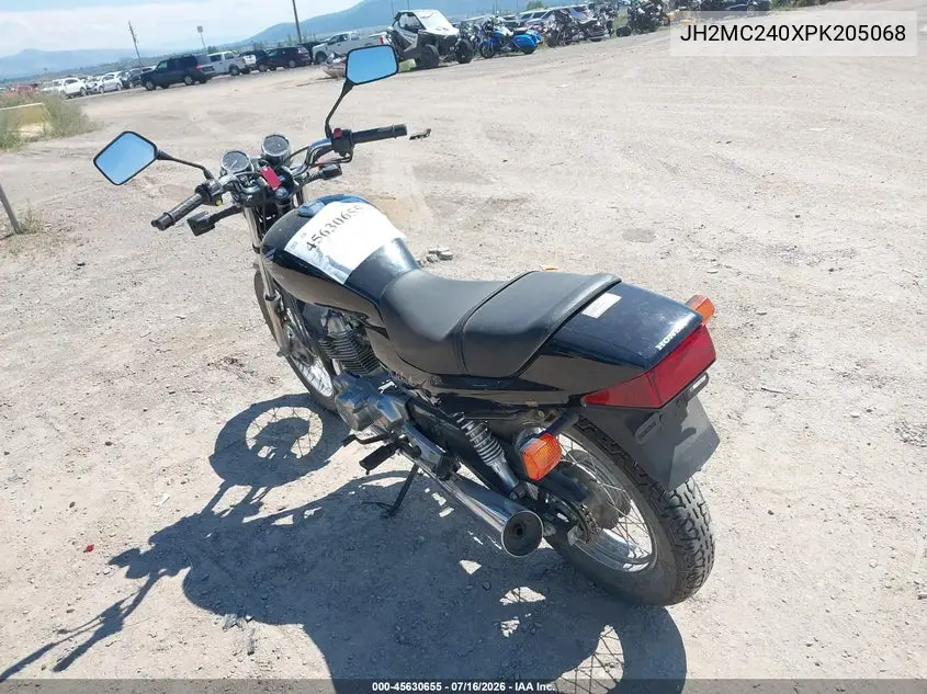 1993 Honda Cb250 VIN: JH2MC240XPK205068 Lot: 45630655