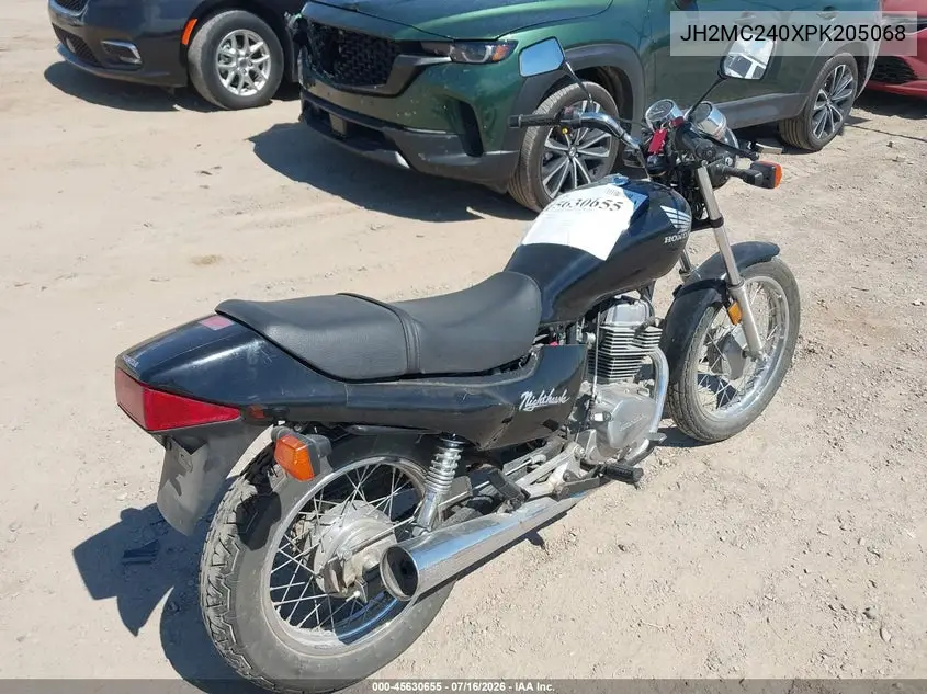 1993 Honda Cb250 VIN: JH2MC240XPK205068 Lot: 45630655
