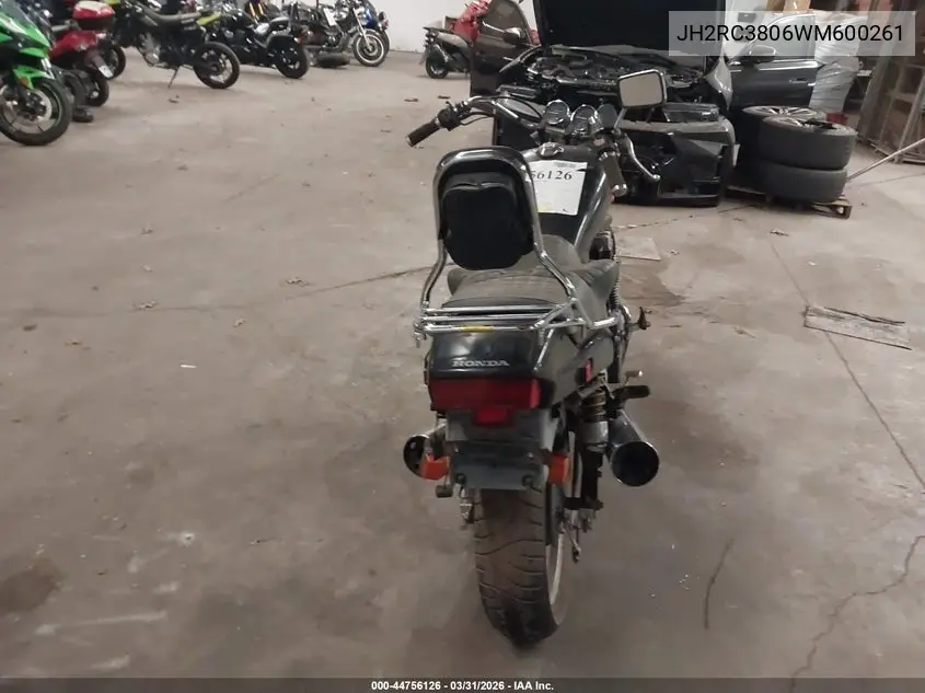 1998 Honda Cb750 VIN: JH2RC3806WM600261 Lot: 44756126