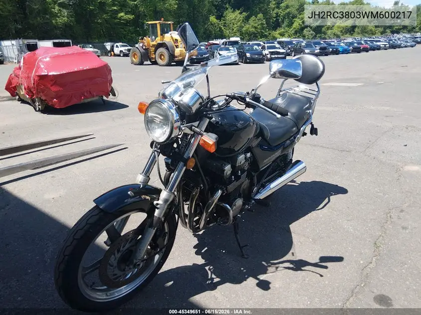 1998 Honda Cb750 VIN: JH2RC3803WM600217 Lot: 45349651