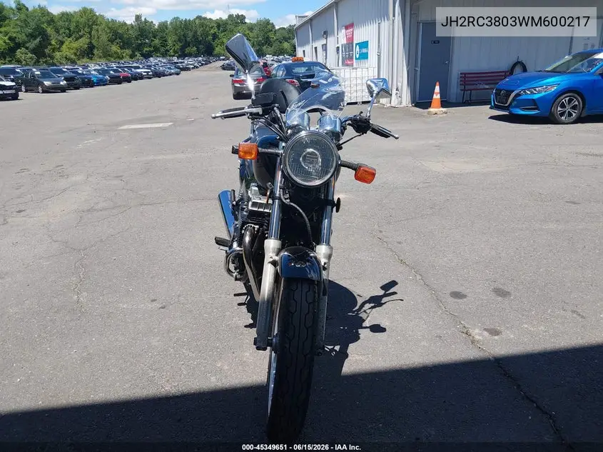 1998 Honda Cb750 VIN: JH2RC3803WM600217 Lot: 45349651