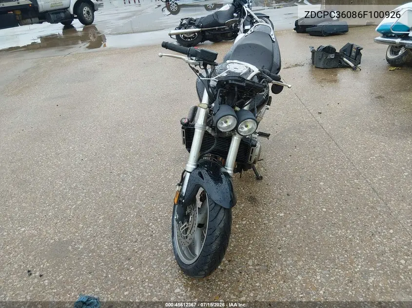 2006 Honda Cb600 F VIN: ZDCPC36086F100926 Lot: 45612367