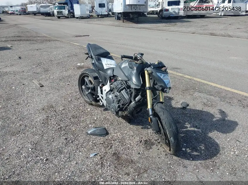 2012 Honda Cb1000 R VIN: ZDCSC6014CF205438 Lot: 44524663