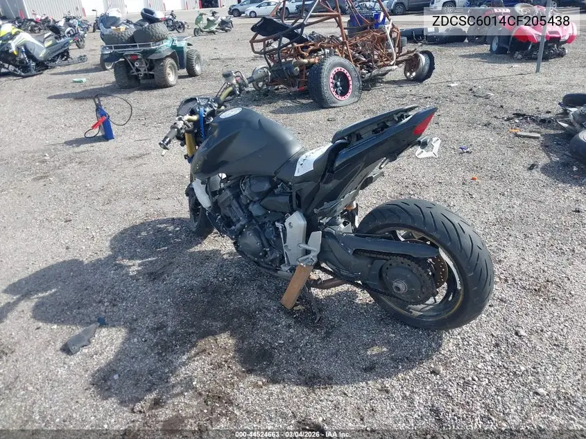 2012 Honda Cb1000 R VIN: ZDCSC6014CF205438 Lot: 44524663