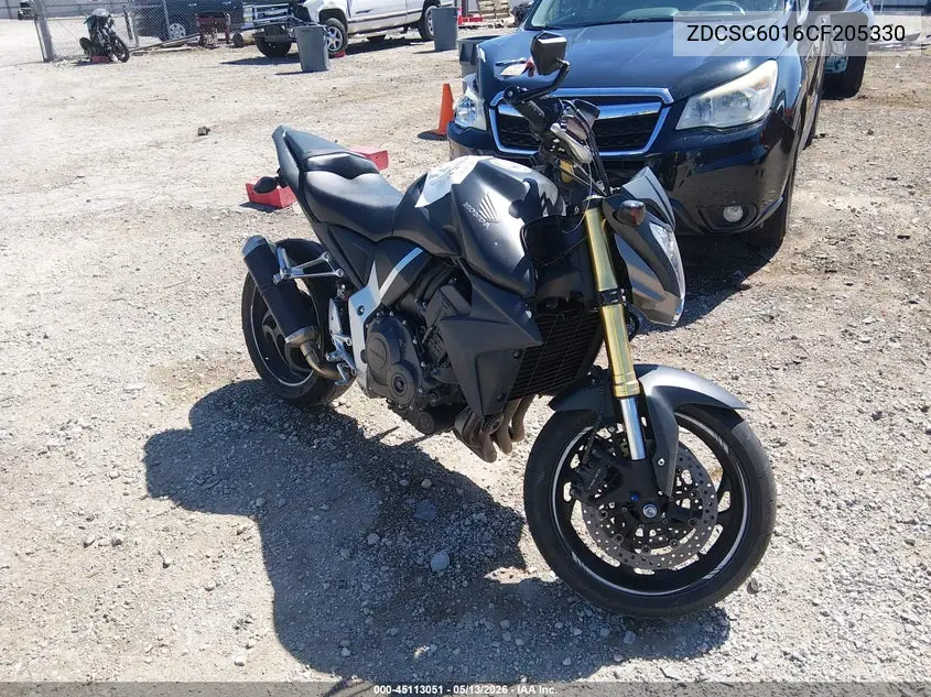 2012 Honda Cb1000 R VIN: ZDCSC6016CF205330 Lot: 45113051