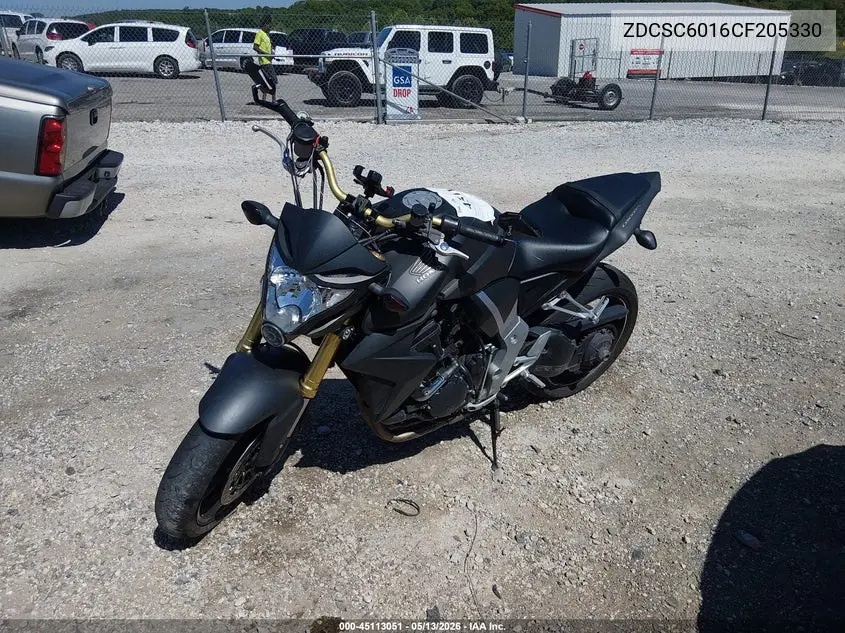 2012 Honda Cb1000 R VIN: ZDCSC6016CF205330 Lot: 45113051