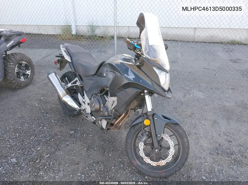 2013 Honda Cb500 X VIN: MLHPC4613D5000335 Lot: 45240496