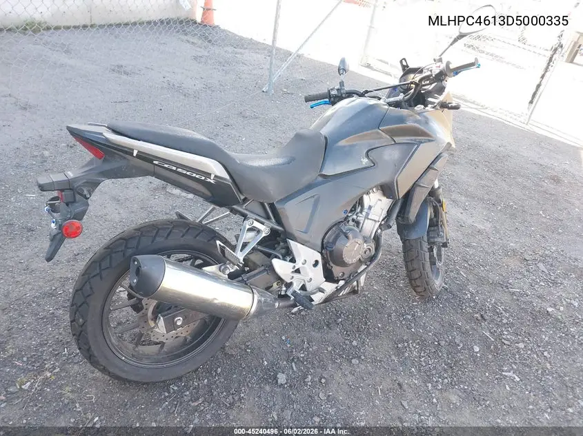 2013 Honda Cb500 X VIN: MLHPC4613D5000335 Lot: 45240496