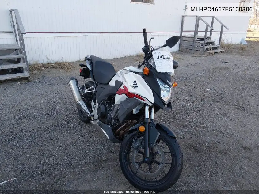 2014 Honda Cb500 X VIN: MLHPC4667E5100306 Lot: 44230329