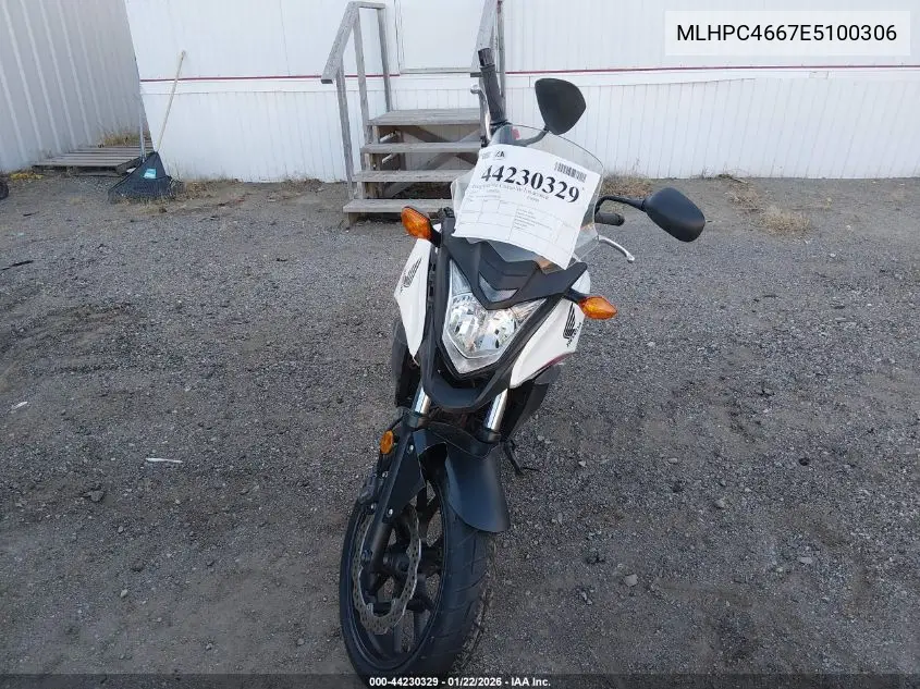 2014 Honda Cb500 X VIN: MLHPC4667E5100306 Lot: 44230329