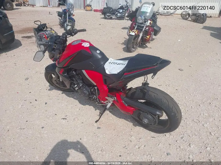 2015 Honda Cb1000 R VIN: ZDCSC6014FF220140 Lot: 44954094