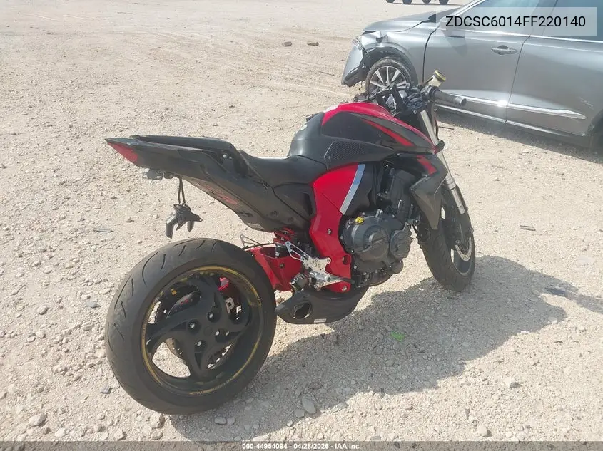 2015 Honda Cb1000 R VIN: ZDCSC6014FF220140 Lot: 44954094