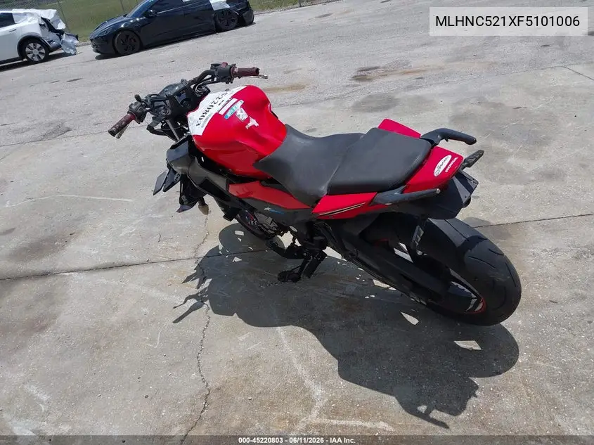 2015 Honda Cb300 F VIN: MLHNC521XF5101006 Lot: 45220803