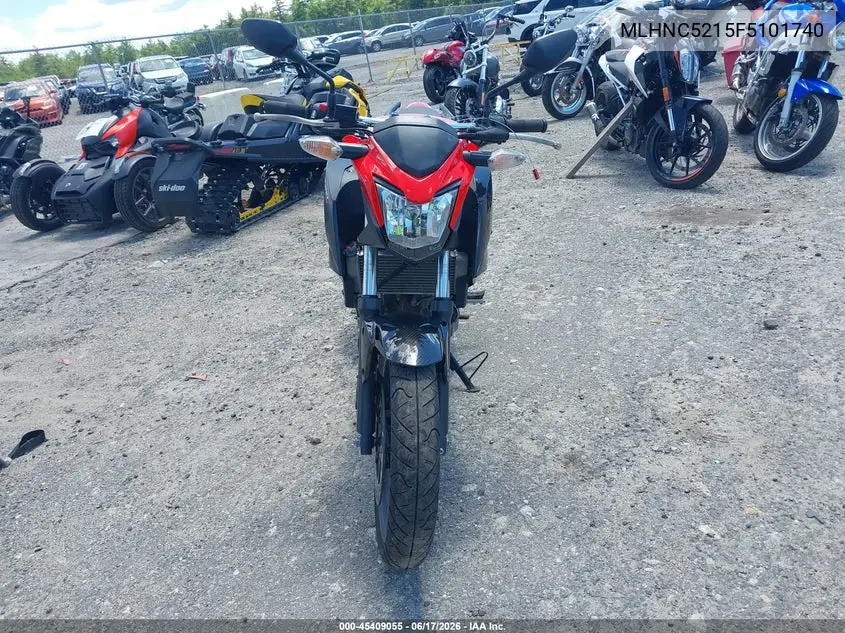 2015 Honda Cb300 F VIN: MLHNC5215F5101740 Lot: 45409055