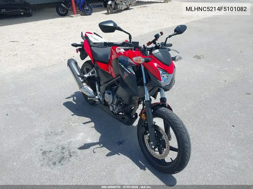 2015 Honda Cb300 F VIN: MLHNC5214F5101082 Lot: 45500793
