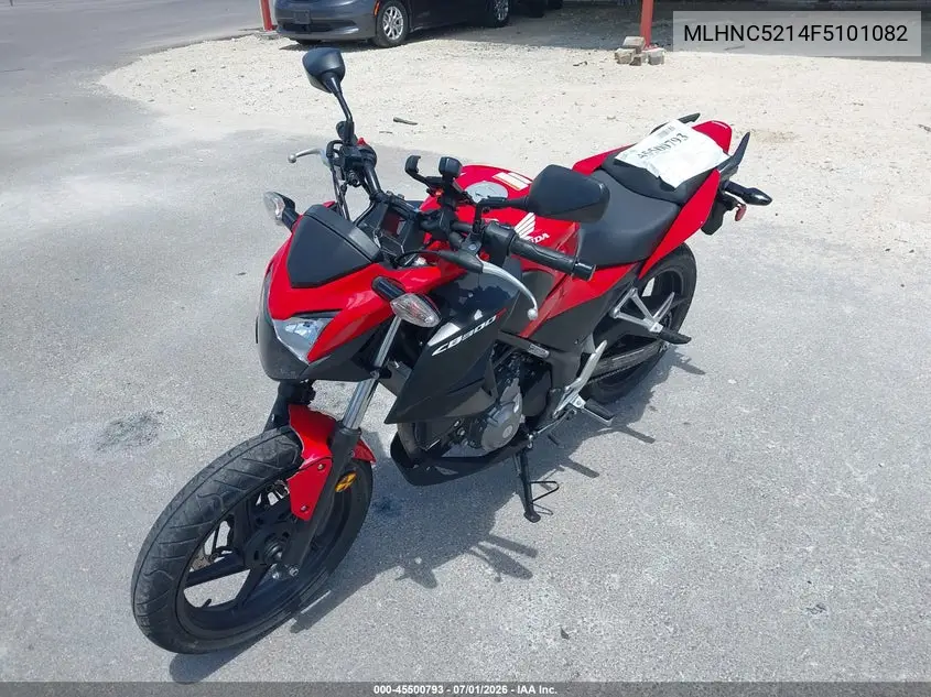 2015 Honda Cb300 F VIN: MLHNC5214F5101082 Lot: 45500793