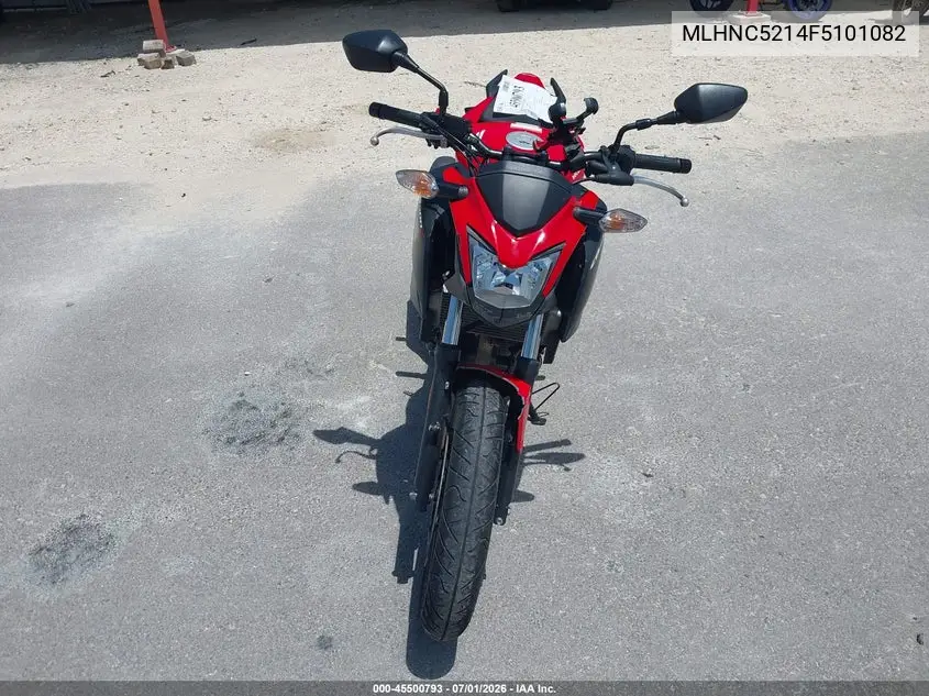 2015 Honda Cb300 F VIN: MLHNC5214F5101082 Lot: 45500793