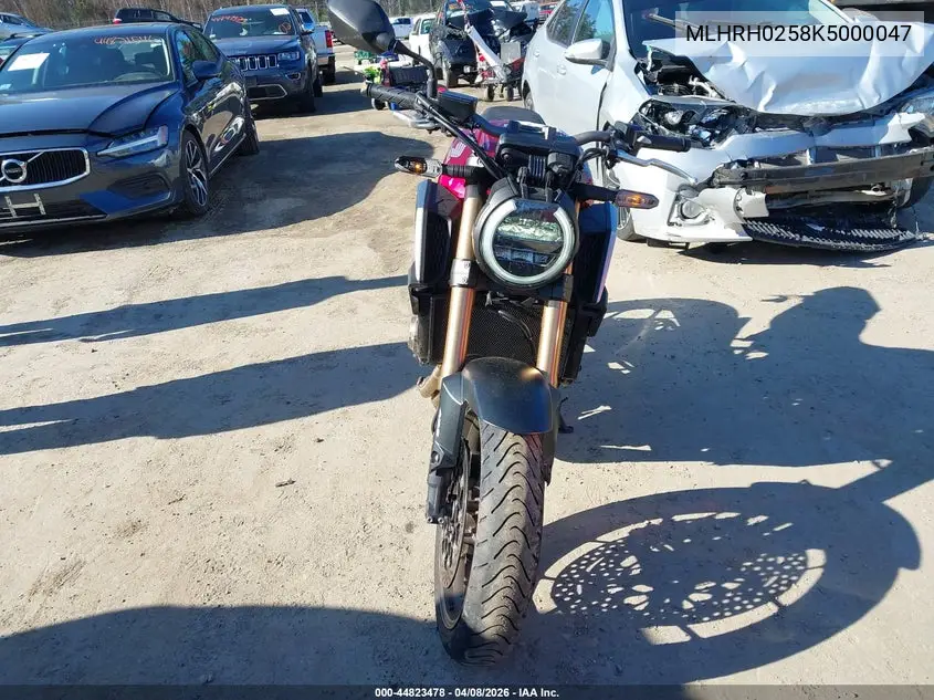 2019 Honda Cb650 Ra VIN: MLHRH0258K5000047 Lot: 44823478