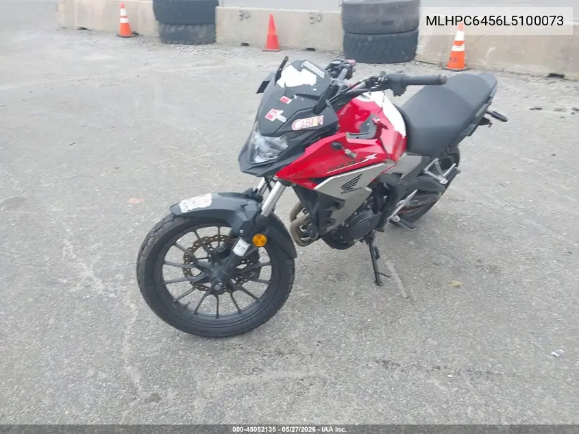 2020 Honda Cb500 Xa VIN: MLHPC6456L5100073 Lot: 45052135