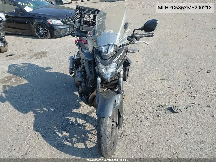2021 Honda Cb500 Fa VIN: MLHPC635XM5200213 Lot: 45594893