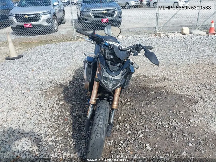 2022 Honda Cb500 Fa VIN: MLHPC6350N5300533 Lot: 44391017