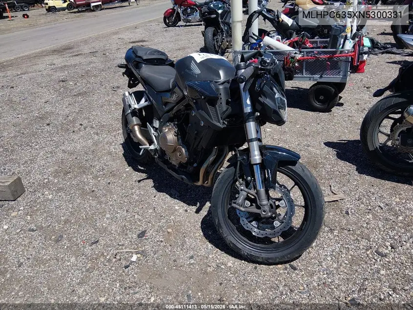 2022 Honda Cb500 Fa VIN: MLHPC635XN5300331 Lot: 45111413