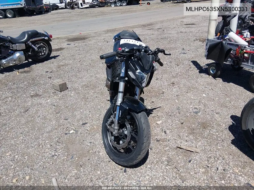 2022 Honda Cb500 Fa VIN: MLHPC635XN5300331 Lot: 45111413