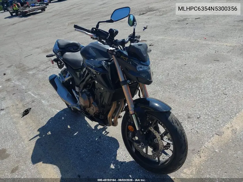 2022 Honda Cb500 Fa VIN: MLHPC6354N5300356 Lot: 45193164