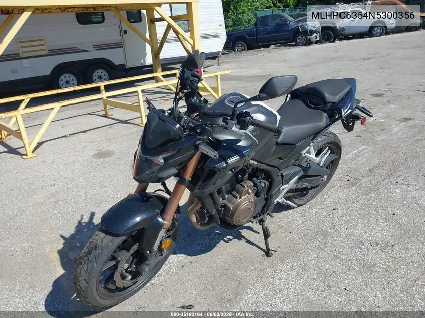 2022 Honda Cb500 Fa VIN: MLHPC6354N5300356 Lot: 45193164
