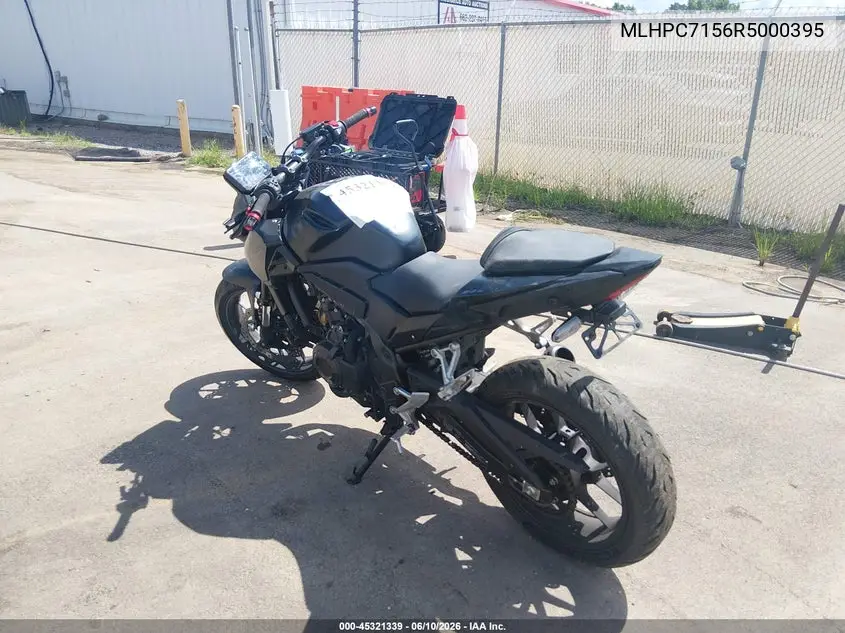 2024 Honda Cb500 F VIN: MLHPC7156R5000395 Lot: 45321339