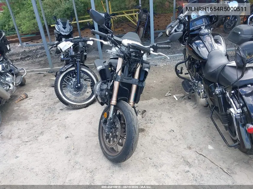 2024 Honda Cb650 R VIN: MLHRH1654R5000511 Lot: 45410915