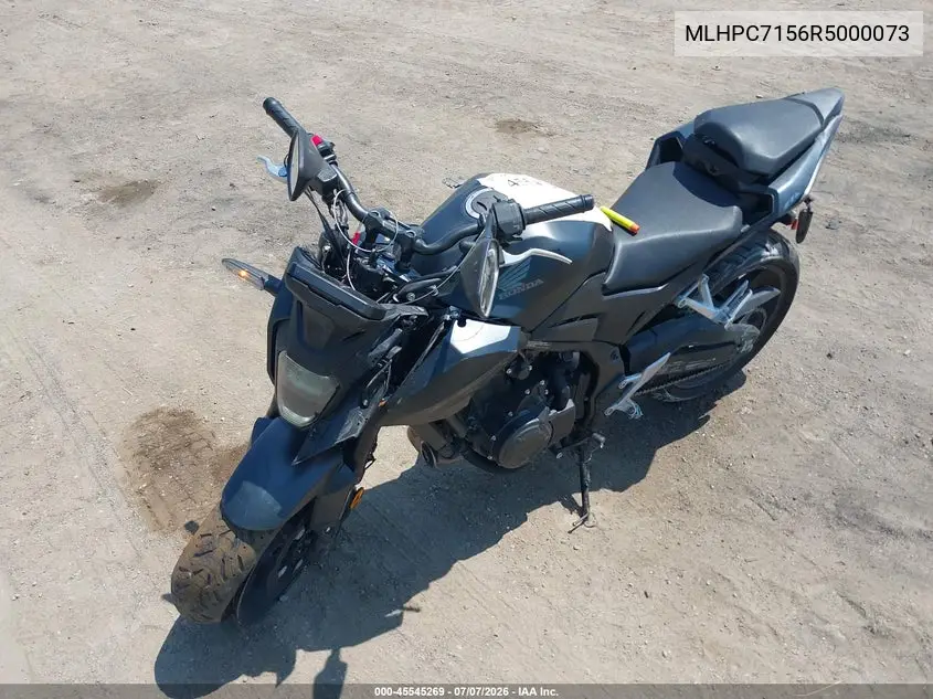 2024 Honda Cb500 F VIN: MLHPC7156R5000073 Lot: 45545269