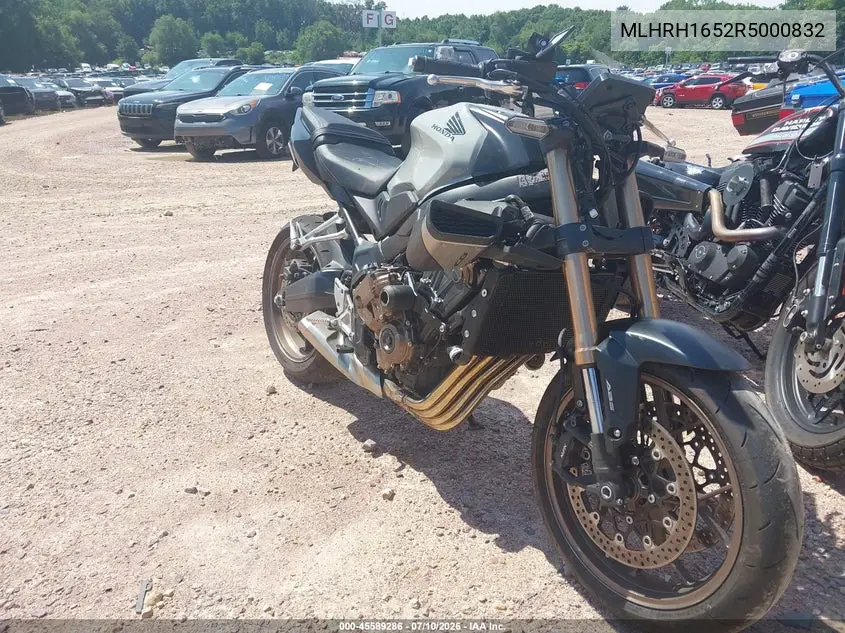 2024 Honda Cb650 R VIN: MLHRH1652R5000832 Lot: 45589286