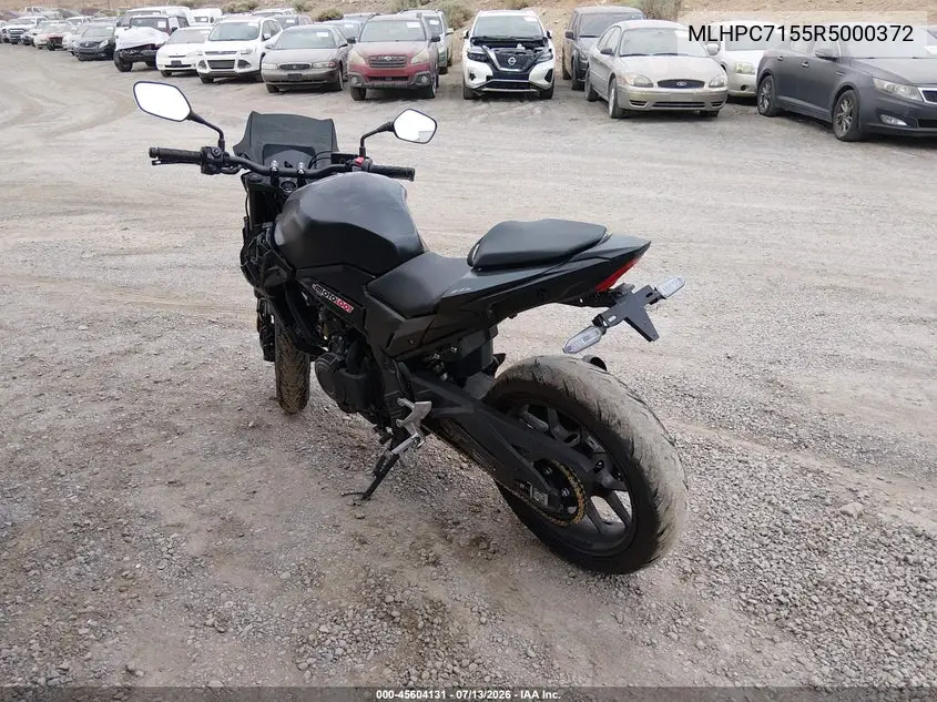 2024 Honda Cb500 F VIN: MLHPC7155R5000372 Lot: 45604131