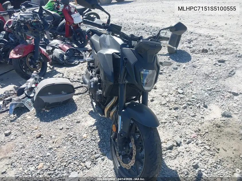 2025 Honda Cb500 F VIN: MLHPC7151S5100555 Lot: 44850694