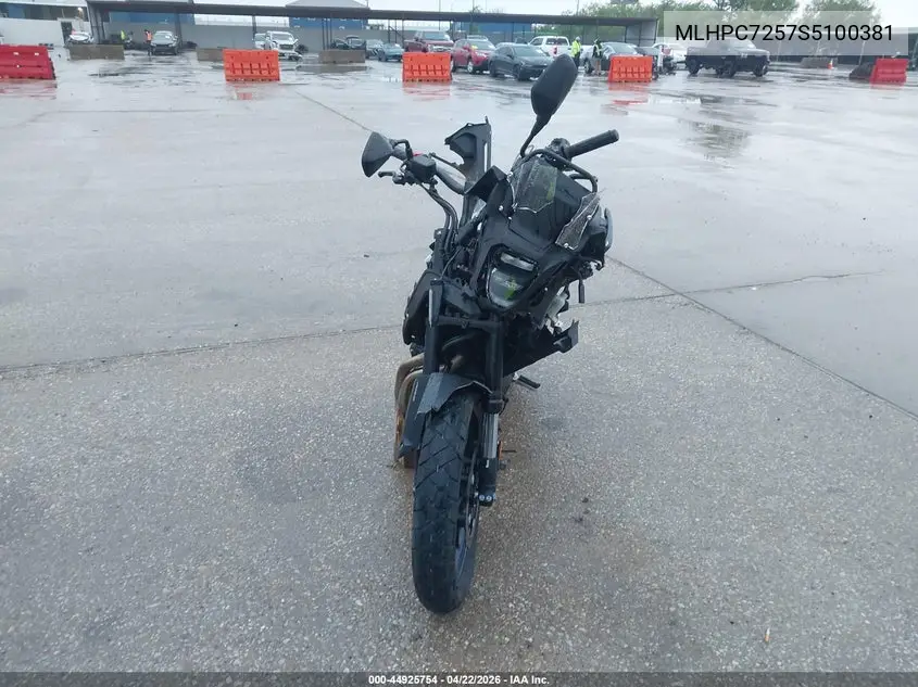 2025 Honda Cb500 Xa VIN: MLHPC7257S5100381 Lot: 44925754