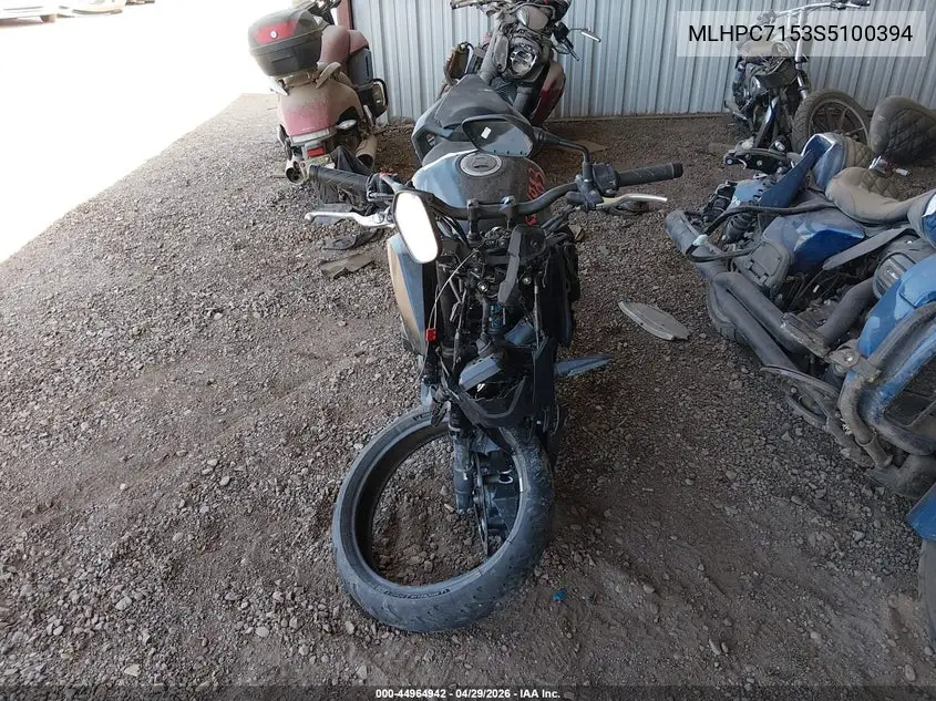 2025 Honda Cb500 F VIN: MLHPC7153S5100394 Lot: 44964942