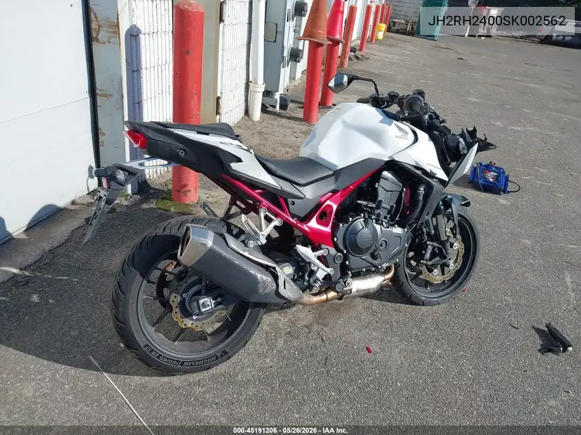 2025 Honda Cb750 A VIN: JH2RH2400SK002562 Lot: 45191206
