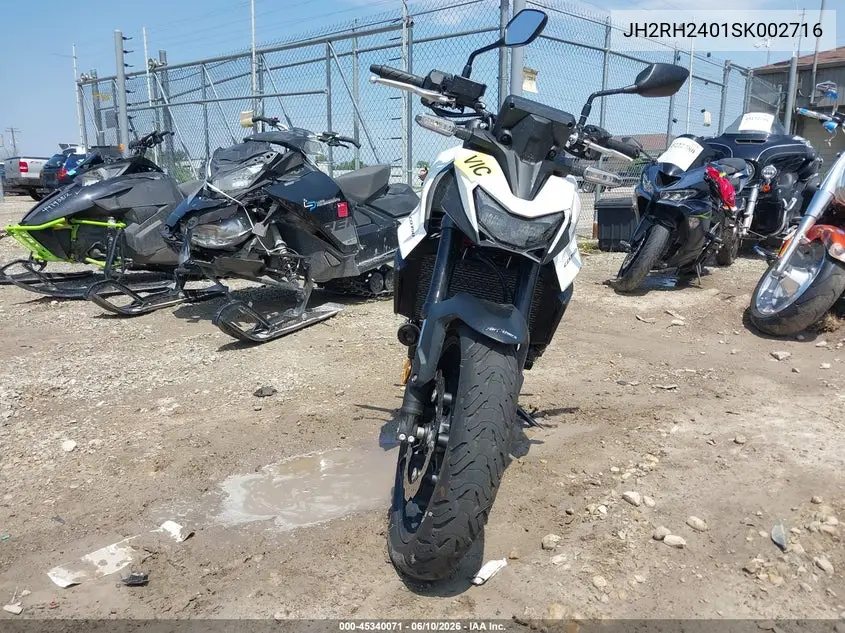 2025 Honda Cb750 A VIN: JH2RH2401SK002716 Lot: 45340071