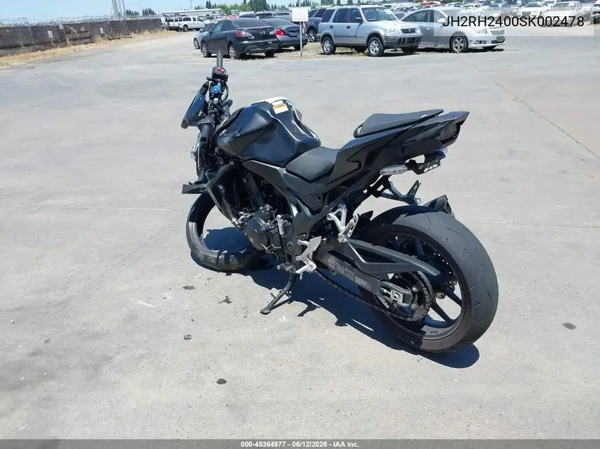 2025 Honda Cb750 A VIN: JH2RH2400SK002478 Lot: 45364977